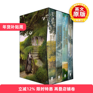 英文原版 The History of Middle-Earth 3 托尔金中土世界的历史 四册盒装精装 魔影重临 艾森加德的背叛 魔戒圣战 索隆的败亡