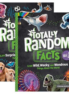 英文原版 Totally Random Facts 完全随机的事实2册 儿童精装科普百科 Melina Gerosa Bellows 英文版 进口英语原版书籍