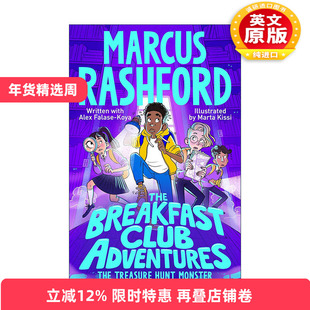 英文原版 The Breakfast Club Adventures The Treasure Hunt Monster 早餐俱乐部 寻宝怪兽 儿童友谊冒险章节桥梁书 英文版