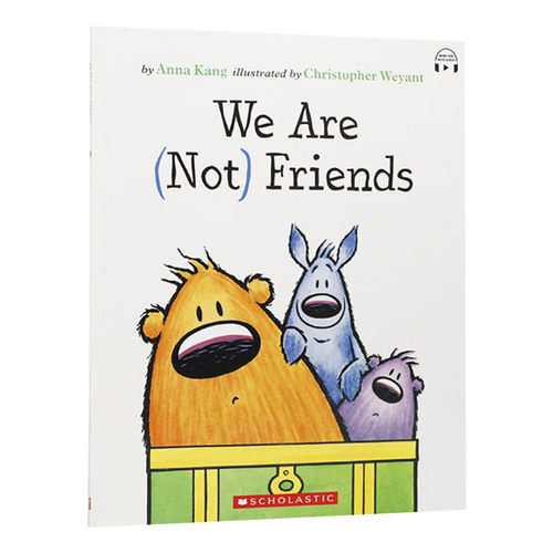 英文原版 We Are  Not Friends 我们是 不是 朋友 英文版 低幼儿童英语启蒙绘本故事图画书 友谊情感绘本