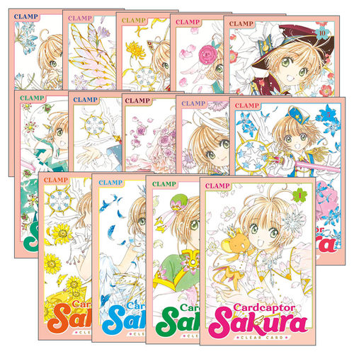 英文原版 Cardcaptor Sakura Clear Card 魔卡少女樱 透明卡牌篇系列1-14册 漫画 英文版 进口英语原版书籍