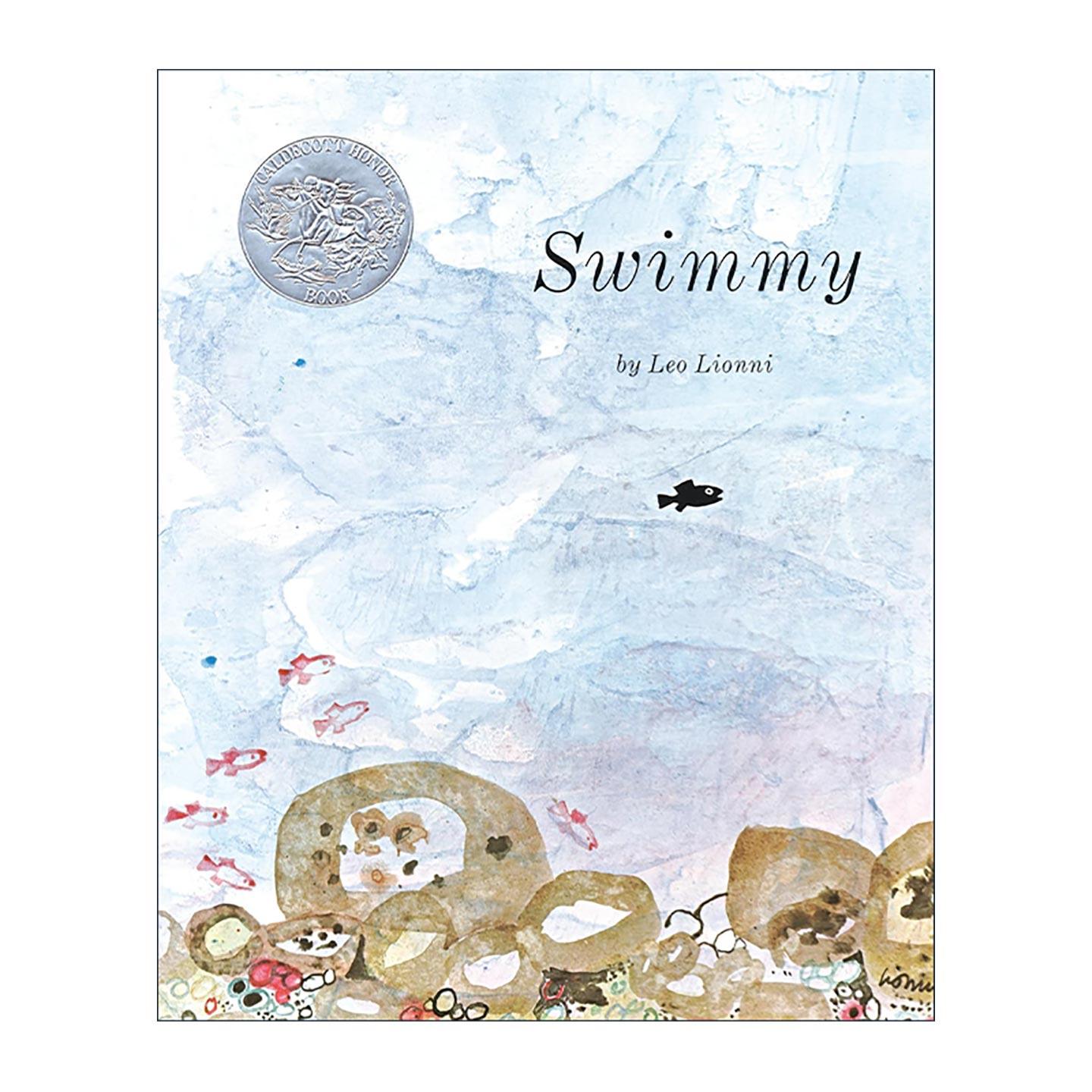 英文原版 Swimmy 小黑鱼 凯迪克银奖 儿童经典精装绘本 李欧·李奥尼 英文版 进口英语原版书籍