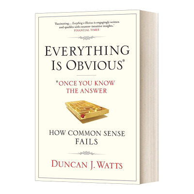 英文原版 Everything is Obvious 反常识 邓肯·J.瓦茨 英文版 进口英语原版书籍