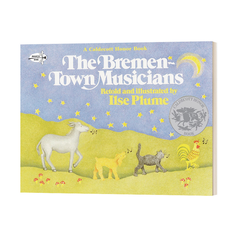 英文原版 The Bremen-Town Musicians 布莱梅的音乐家 凯迪克绘本 Ilse Plume 英文版 进口英语原版书籍儿童全英语书