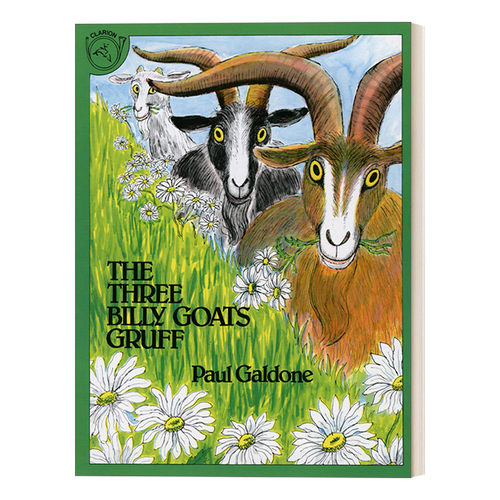 英文原版 The Three Billy Goats Gruff 三只坏脾气的小山羊 大开绘本名家Paul Galdone 英文版 进口英语原版书籍