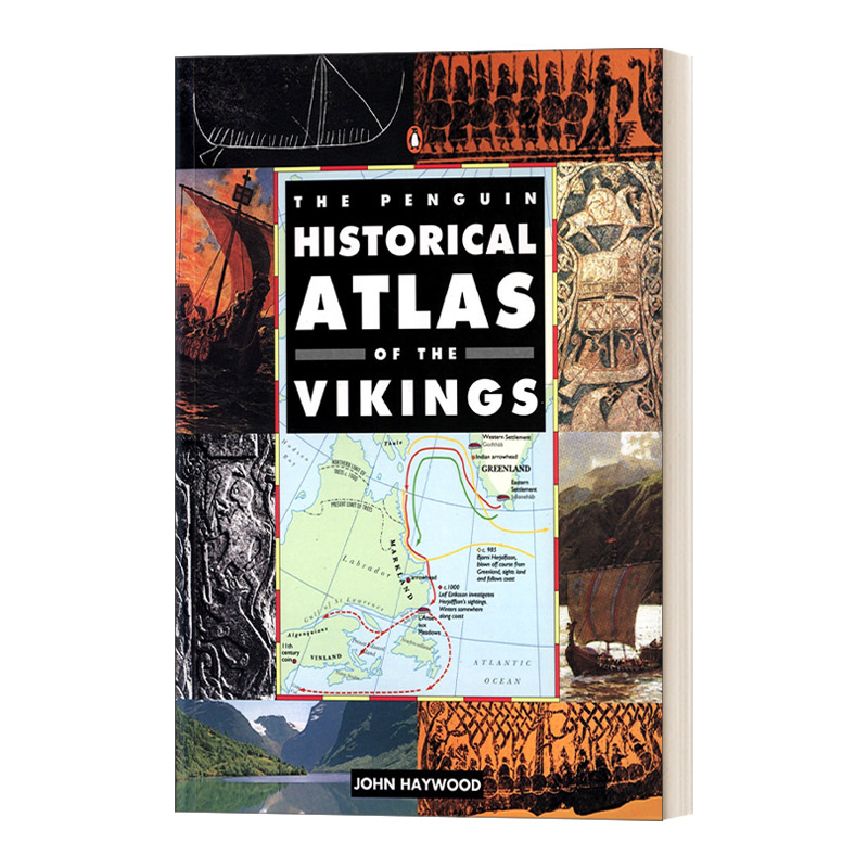 英文原版 The Penguin Historical Atlas of the Vikings 企鹅维京人的历史地图集 历史地理学工具书外国文学 英文版 进口英语书