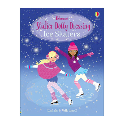 英文原版 Sticker Dolly Dressing Ice Skaters 多莉贴纸 溜冰 英文版 进口英语原版书籍