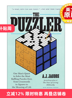 英文原版 The Puzzler 谜题 从填字游戏到拼图再到生命的意义 传记 A.J. Jacobs 英文版 进口英语原版书籍