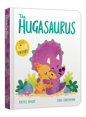 英文原版绘本 The Hugasaurus 友善的小恐龙 纸板书 英文版 进口英语原版书籍