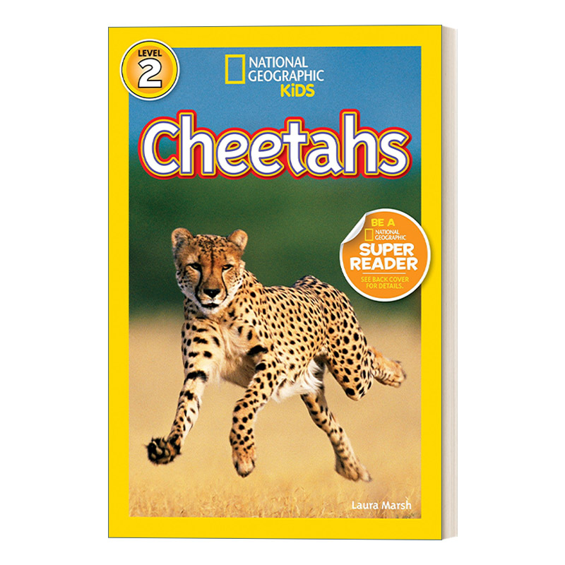 英文原版 National Geographic Kids Readers L2 Cheetahs 国家地理儿童分级读物第2级 猎豹 英文版 进口英语原版书籍
