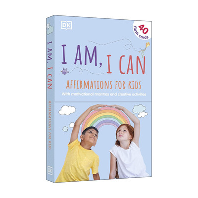 英文原版 I Am I Can Affirmations Flash Cards for Kids DK儿童激励语闪卡 儿童性格培养 英文版 进口英语原版书籍