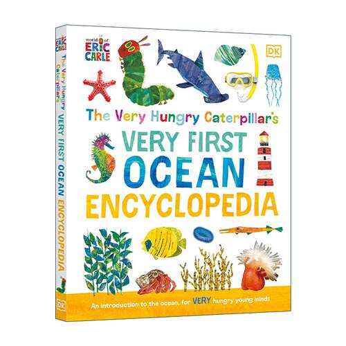 英文原版 The Very Hungry Caterpillar's Very First Ocean Encyclopedia 好饿的毛毛虫 海洋百科全书 英文版 进口英语原版书籍
