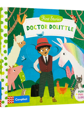 怪医杜立德 英文原版绘本 First Stories Doctor Dolittle 幼儿经典童话系列 童话篇操作机关书 英文版亲子互动故事书英语启蒙认知