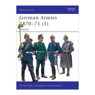 普鲁士军队 German Prussia 英文原版 历史上 进口英语原版 1870–71 英文版 Armies 书籍 军队系列 德法战争中