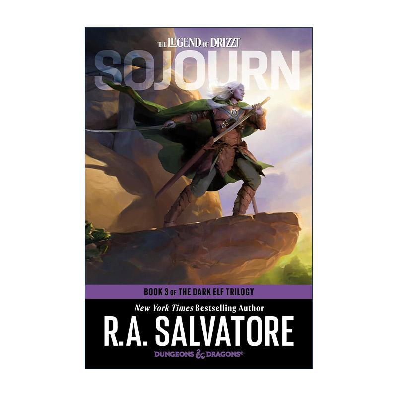 英文原版 Sojourn Dungeons & Dragons The Dark Elf Trilogy 03 旅居 龙与地下城 黑暗精灵三部曲之三 R.A. Salvatore 英文版