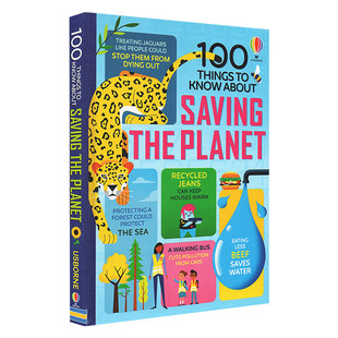 Usborne出品 Things About Know 英文原版 the 精装 英文版 100件事 关于拯救地球 Planet 书籍 进口英语原版 Saving 100