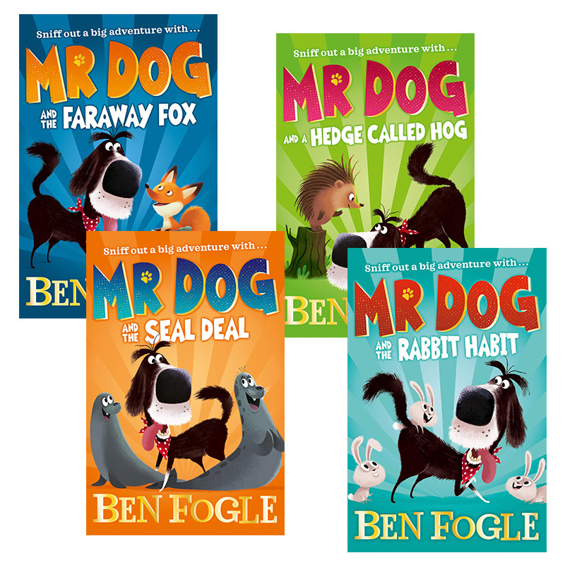 Mr Dog狗狗绅士系列4册 英文原版 动画故事绘本初级章节桥梁书 Ben Fogle 英文版儿童英语读物 进口原版书籍