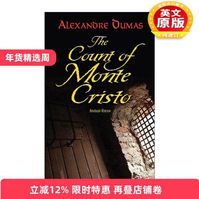英文原版 The Count of Monte Cristo 基督山伯爵 节略版 Alexandre Dumas 英文版 进口英语原版书籍