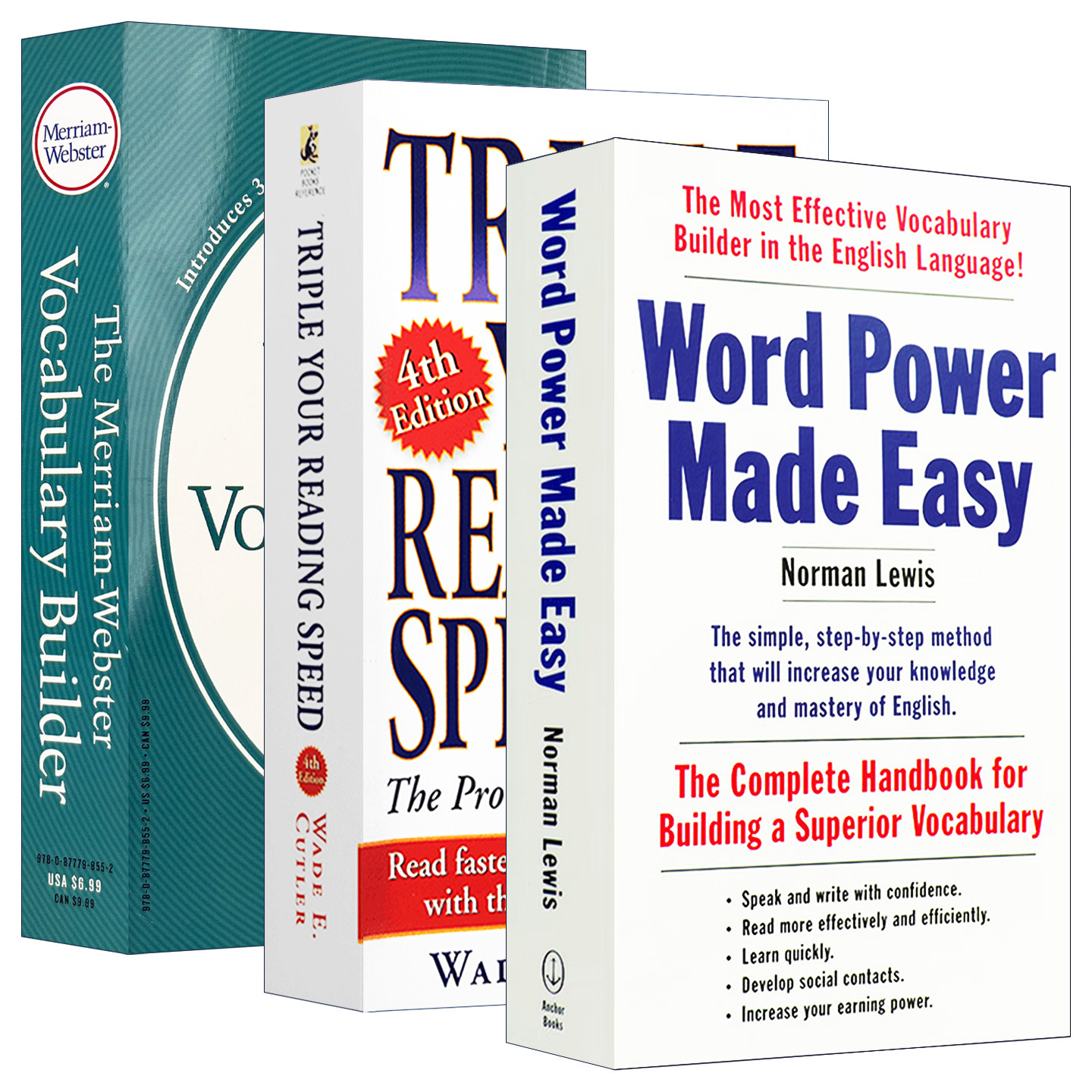 wordpower made easy单词的力量+韦小绿+三倍速英语阅读 韦氏字根词根词典Merriam Webster's Vocabulary Builder  英文原版词汇书