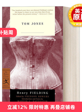 英文原版 Tom Jones Modern Library Classics 弃儿汤姆·琼斯的历史 Henry Fielding亨利·菲尔丁 兰登书屋 进口英语原版书籍