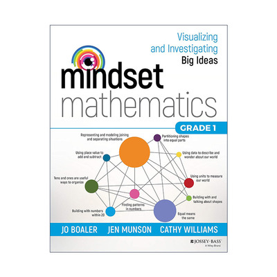 英文原版 Mindset Mathematics Grade 1 思维数学 可视化和研究大观念 一年级 斯坦福大学教授Jo Boaler 英文版 进口英语原版书籍