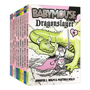 20册 漫画小说 英文版 Babymouse 进口英语书籍 Holm 老鼠宝宝系列11 纽伯瑞儿童文学奖作者Jennifer 英文原版 青少年英语课外读物