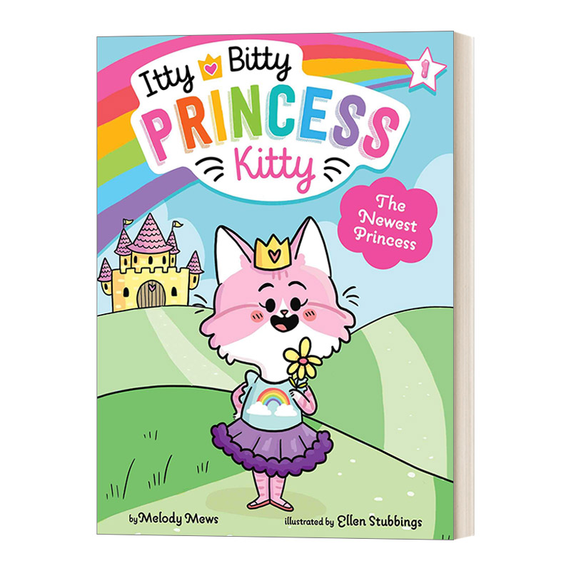英文原版 The Newest Princess 小猫公主1 桥梁书初级章节书 英文版 进口英语原版书籍