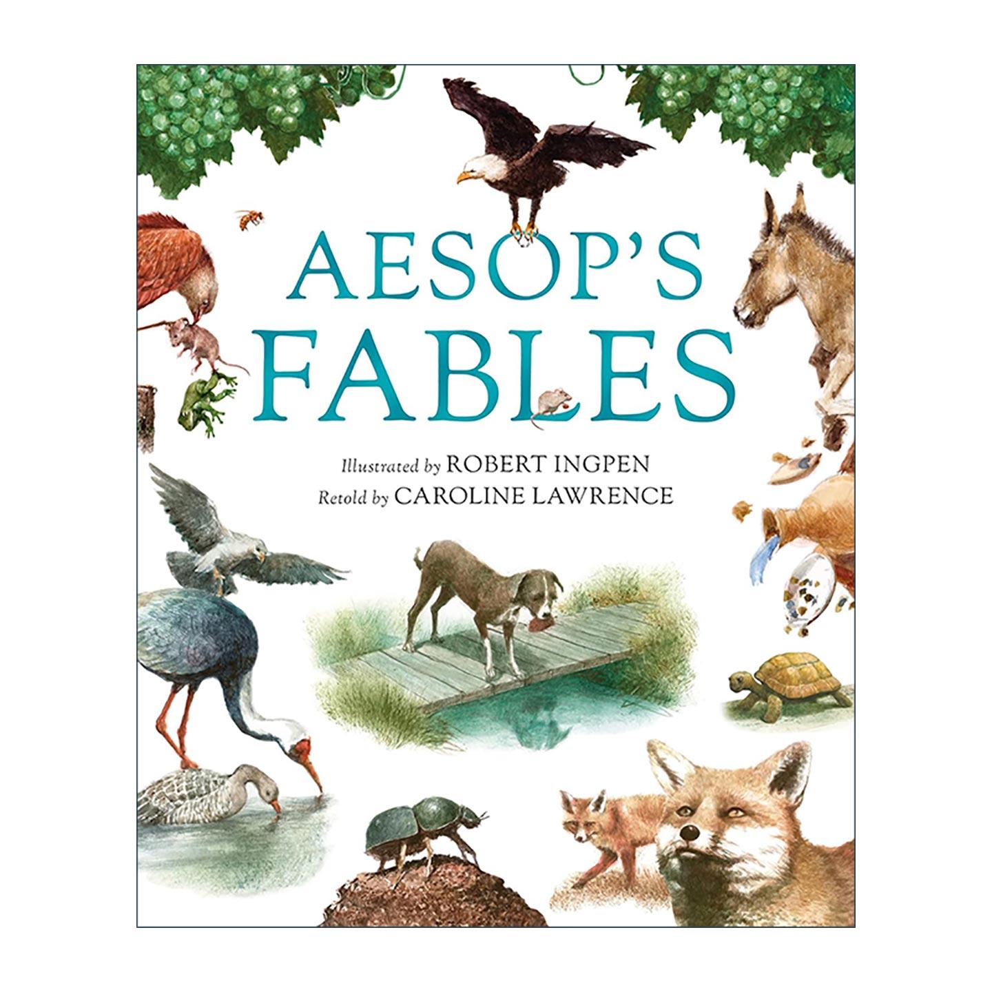 英文原版 Aesop's Fables 罗伯特·英潘名著插画系列 伊索寓言 精装 国际安徒生插画奖得主Robert Ingpen 英文版进口英语原版书籍