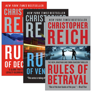 惊悚悬疑推理小说 进口书籍 Ransom 英文版 Reich 国际惊悚作家奖得主Christopher 兰森系列3册 乔纳森 series Jonathon 英文原版