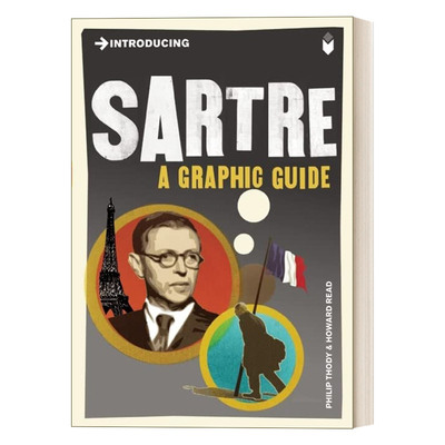 英文原版 Introducing Sartre 让-保罗·萨特哲学 图解指南 英文版 进口英语原版书籍