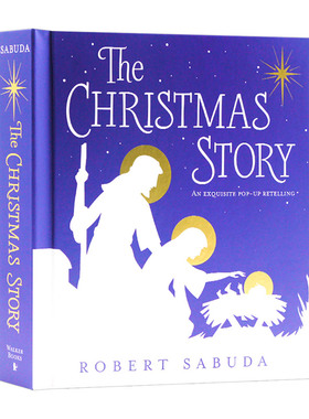 圣诞故事精装立体翻翻书 The Christmas Story An Exquisite Pop-up Retelling 英文原版绘本 3D立体礼物书 精装图画书 圣诞节绘本