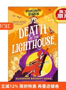 英文原版 Montgomery Bonbon Death at the Lighthouse 蒙哥马利·邦邦 灯塔之死 儿童侦探悬疑幽默章节桥梁书 进口英语原版书籍