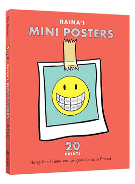 英文原版 Raina's Mini Posters 文创明信片 纽约时报畅销书作者 英文版 进口英语原版书籍儿童全英语书