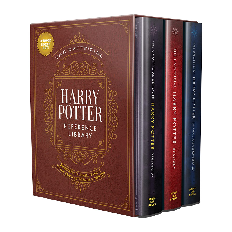英文原版 The Unofficial Harry Potter Reference Library Boxed Set 哈利波特 非官方魔法全书人物概要魔法生物三册全集 英文版