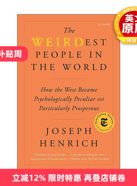 英文原版 The WEIRDest People in the World 世界上非常奇怪的人 西方文化的特立独行如何形成繁荣世界 英文版 进口英语原版书籍