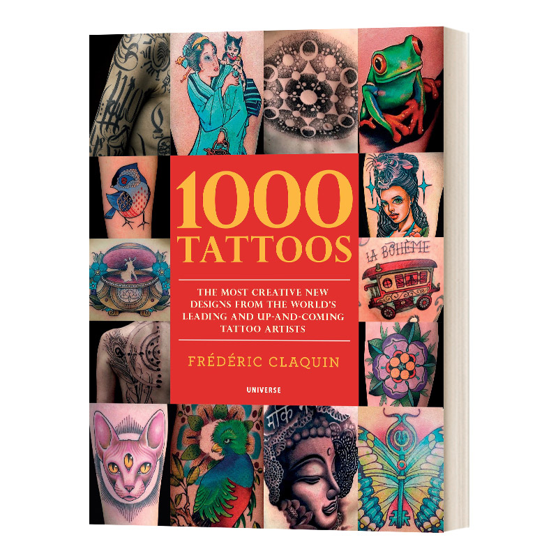 英文原版 1000 Tattoos 1000个纹身图案纹身图案设计英文版进口英语原版书籍