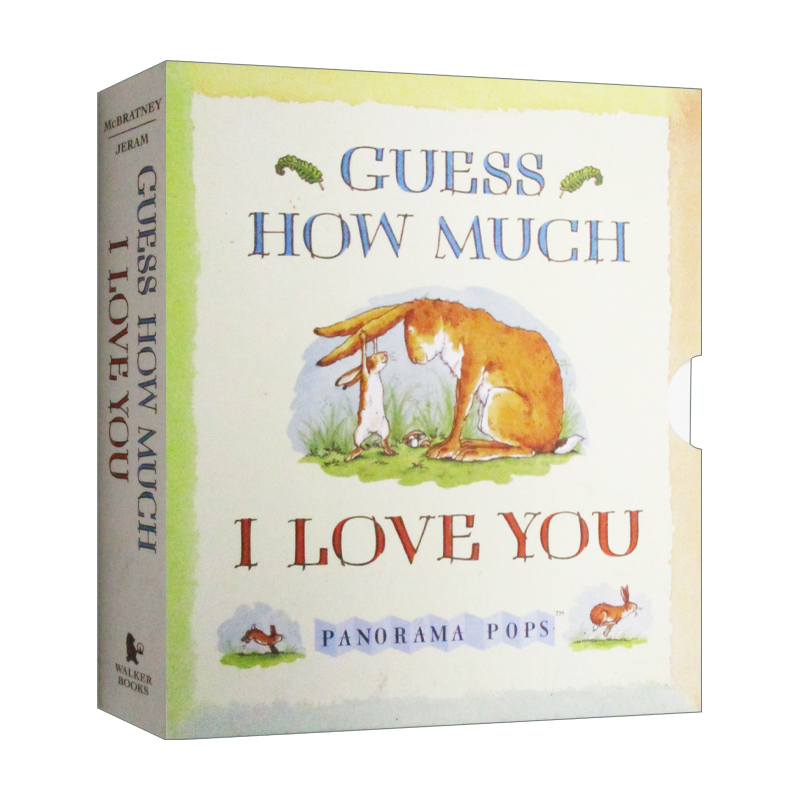 英文原版绘本 Guess How Much I Love You 猜猜我有多爱你 精装 剪纸立体书 三维扩展礼品书 廖彩杏书单 进口书