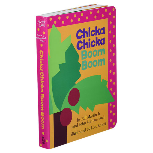 英文原版绘本 Chicka Chicka Boom Boom 叽喀叽喀碰碰 书+CD 英文版 进口英语原版书籍儿童全英语书