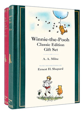英文原版 Winnie-the-Pooh Classic Edition Gift Set小熊维尼经典故事两本礼物套装 精装豪华收藏版 A. A. Milne进口英语原版书籍