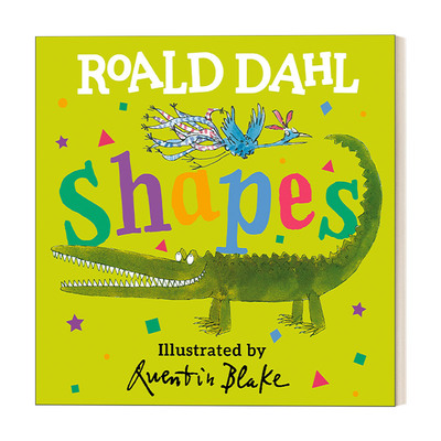 英文原版 Roald Dahl Shapes 跟罗尔德·达尔学形状 0-3岁幼儿儿童形状启蒙认知绘本 纸板书 插画Quentin Blake 英文版 进口英语书