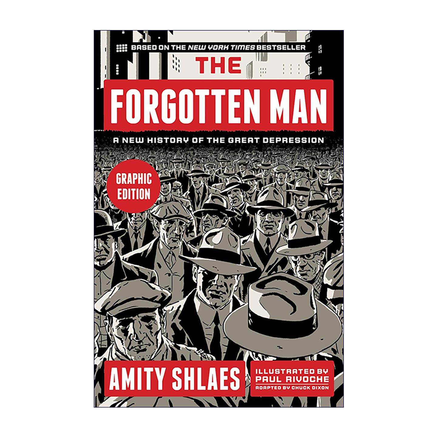 英文原版 The Forgotten Man 新政vs大萧条 被遗忘的人和事 漫画版 Amity Shlaes 英文版 进口英语原版书籍