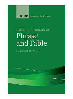 英文原版 The Oxford Dictionary of Phrase and Fable 牛津英语短语和寓言词典 精装 英文版 进口英语原版书籍
