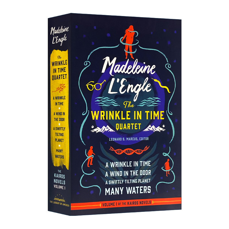 英文原版 Madeleine L'Engle The Wrinkle in Time Quartet LOA #309 玛德琳·恩格尔 时间的皱纹四重奏 精装 英文版 进口英语书