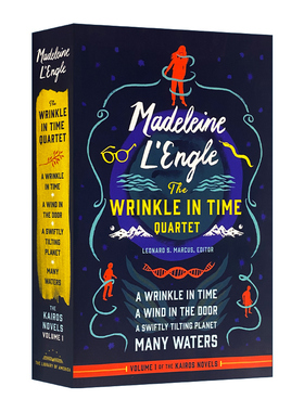 英文原版 Madeleine L'Engle The Wrinkle in Time Quartet LOA #309 玛德琳·恩格尔 时间的皱纹四重奏 精装 英文版 进口英语书