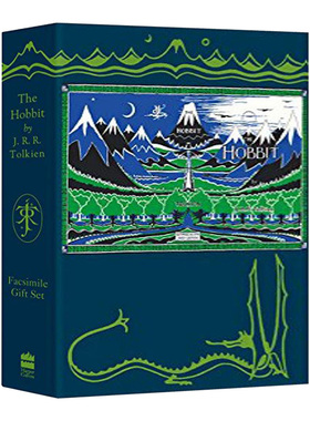 霍比特人 英文原版 The Hobbit Facsimile Gift Edition 托尔金 魔戒 指环王 初版复刻收藏版 英文版史诗奇幻小说进口原版英语书籍