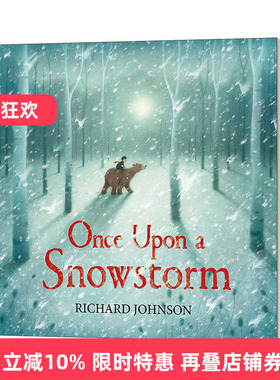 英文原版 Once Upon a Snowstorm 从前有一次大风雪 英文版 进口英语原版书籍儿童全英语书