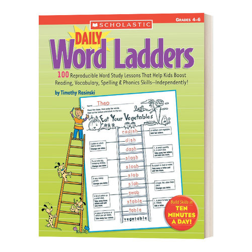 英文原版 Daily Word Ladders Grades 4-6 每日单词阶梯练习 4-6年级 英文版 进口英语原版书籍儿童全英语书
