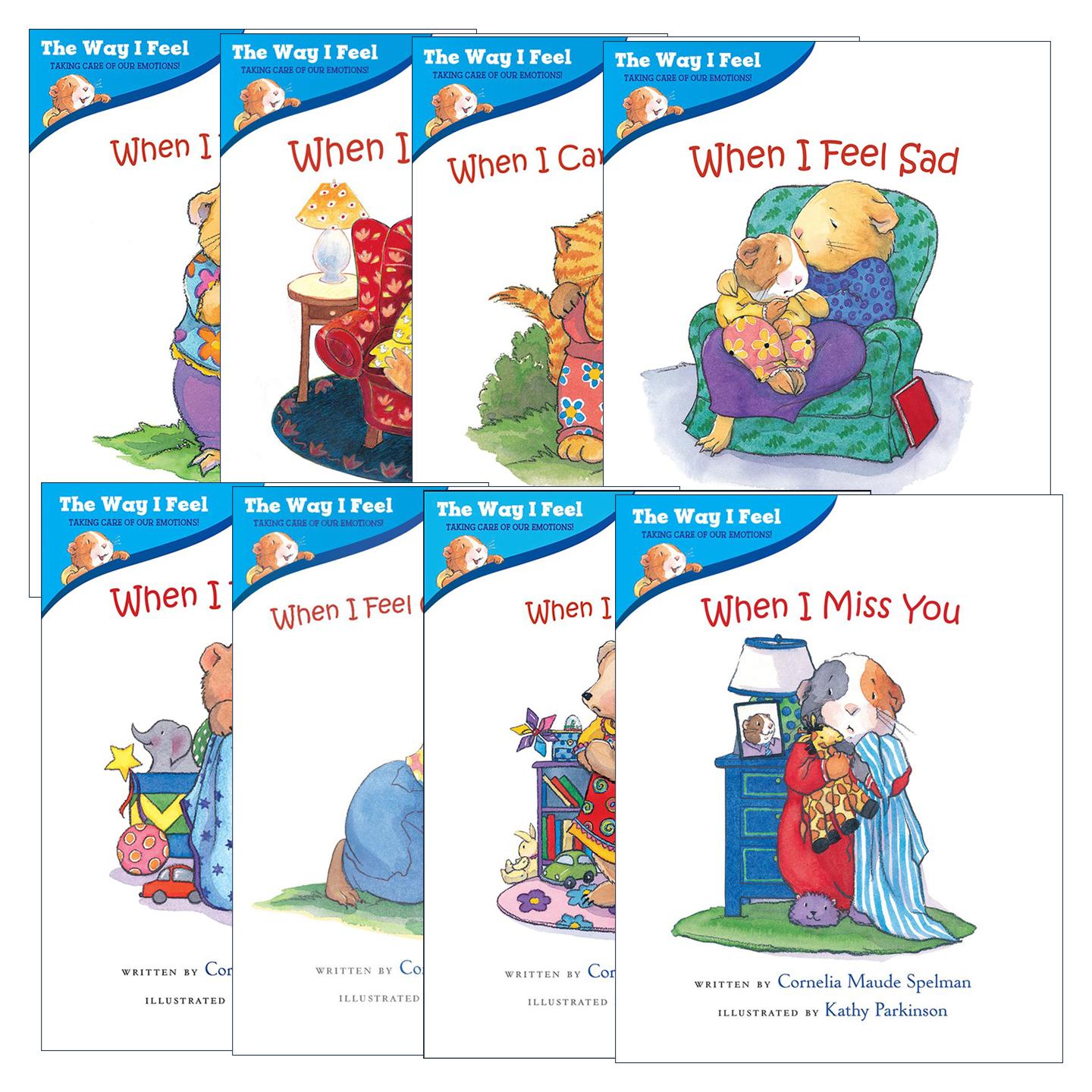 英文原版 When I Feel Scared Angry Jealous Sad 我的感觉系列8册套装 儿童情绪与性格培养绘本 低幼认知启蒙教育 英文版 进口书
