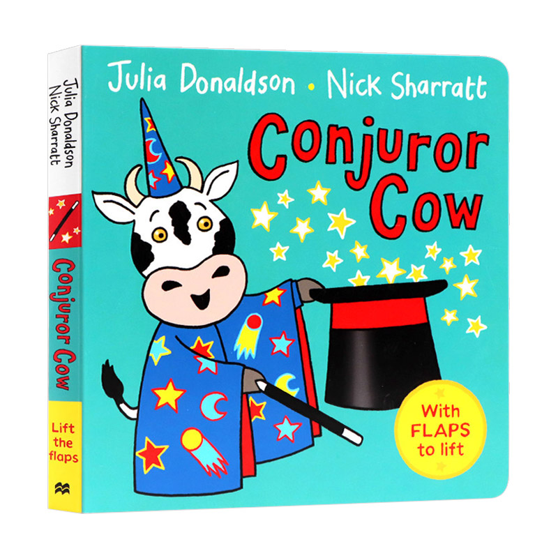 英文原版 Conjuror Cow 会变魔术的牛 儿童绘本 茱莉亚·唐纳森 纸板书 英文版 进口英语原版书籍