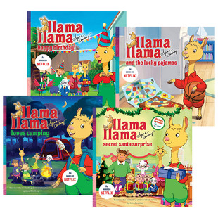 英文版 Llama 儿童英语启蒙绘本 正版 睡前晚安故事书 羊驼拉玛系列5册套装 进口原版 英文原版